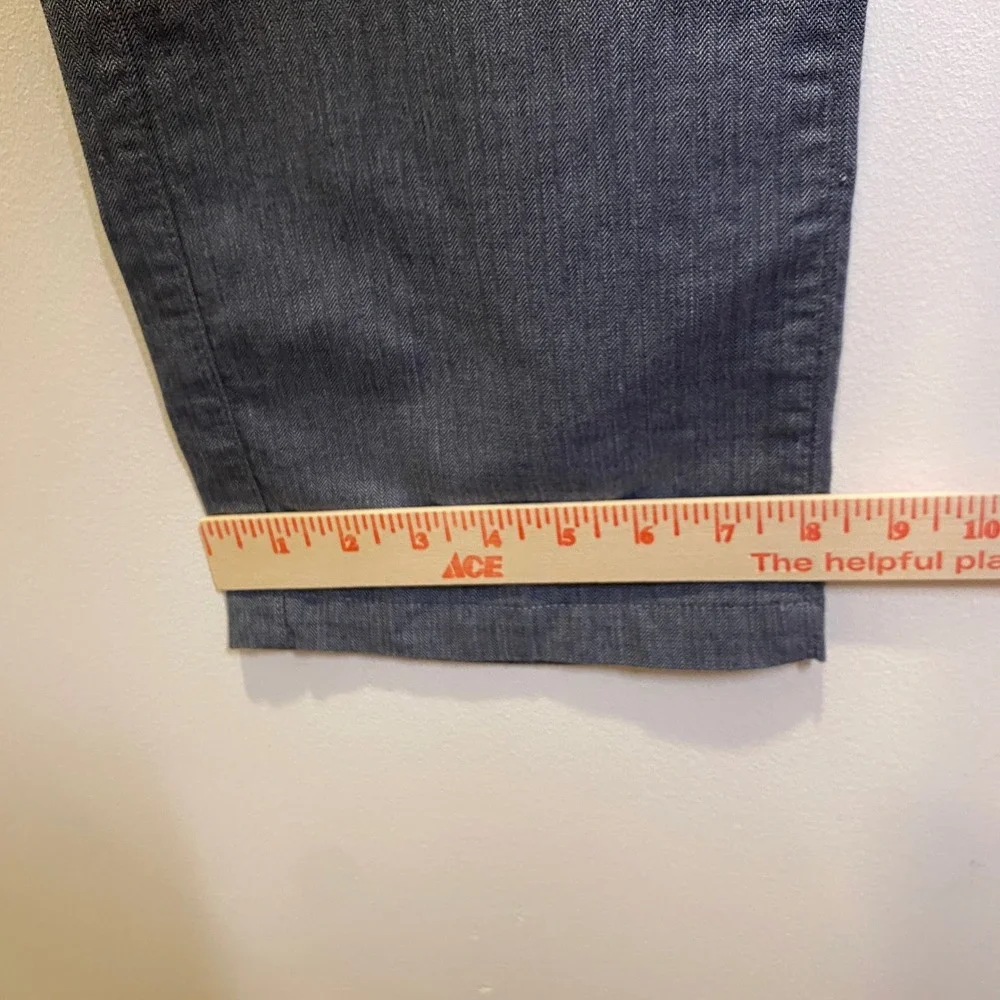 Banana Republic Kentfield Pant Mens 34x34 Blue NWT Herringbone Straight Fit
